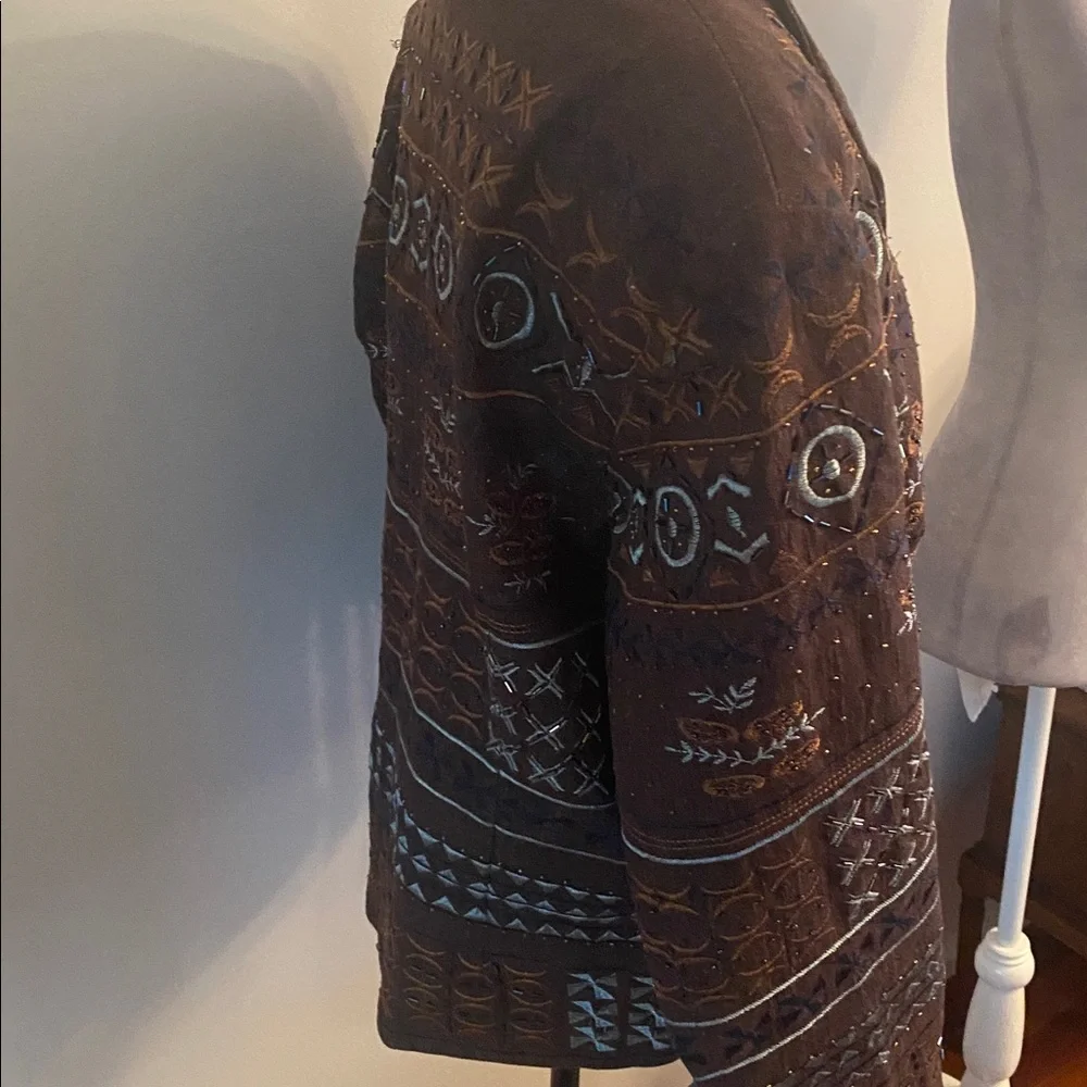 Coldwater Creek size 16 embellished jacket - Picture 6 of 12